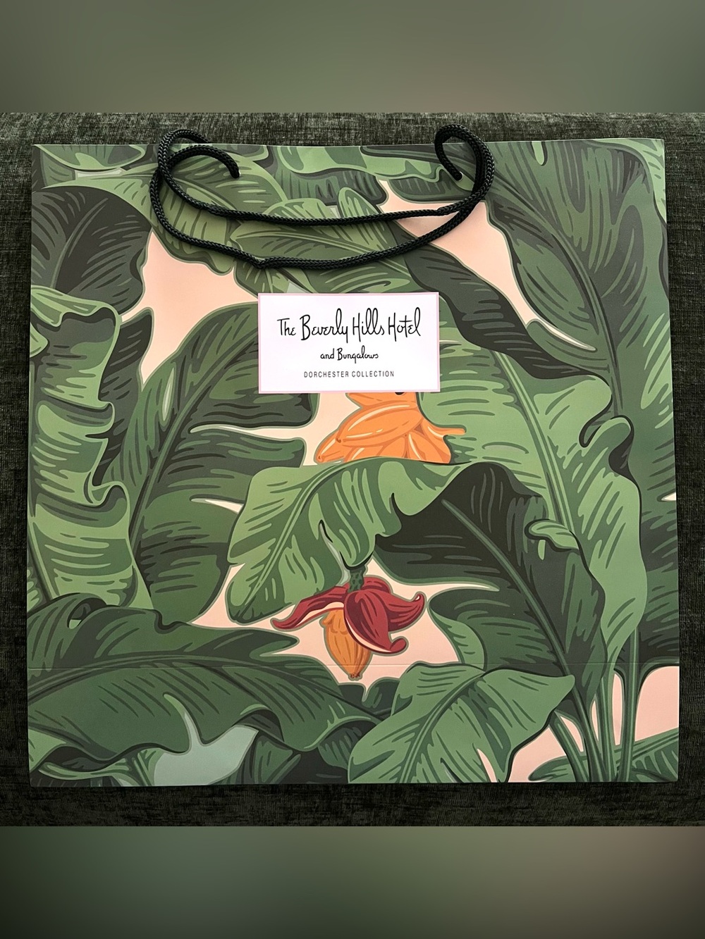 The Beverly Hills Hotel & Bungalows Dorchester Collection Paper Shopping Bag